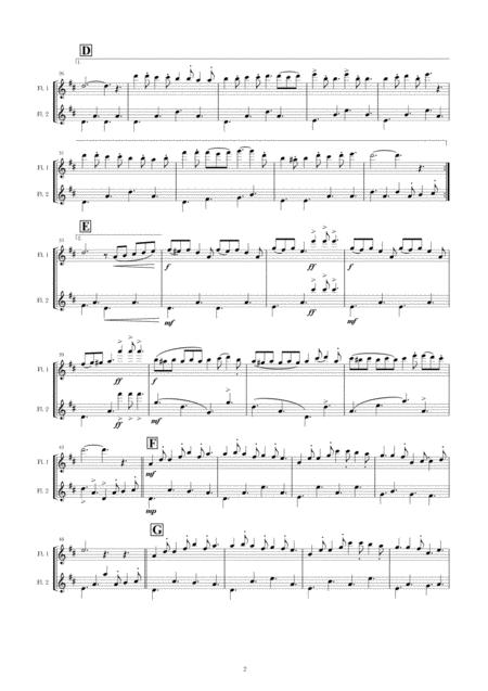 Doraemon No Uta Flute Duet Page 2