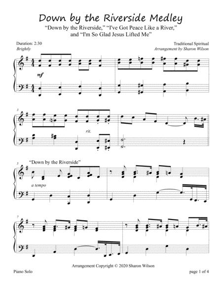 Down By The Riverside Medley Intermediate Piano Solo Page 2