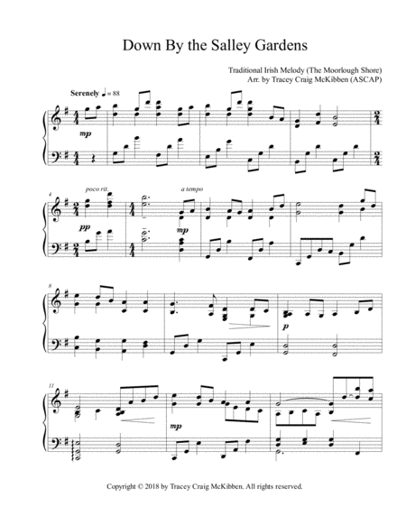 Down By The Salley Gardens Piano Solo Page 2