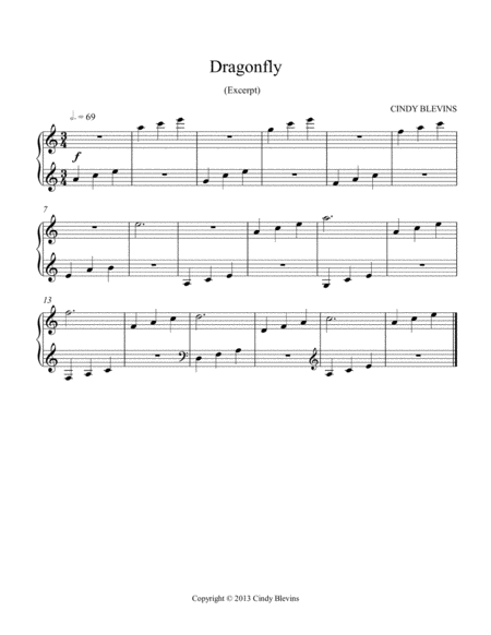 Dragonfly An Original Solo For Double Strung Harp Page 2