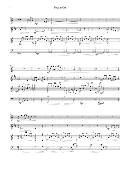 Dream On For Flute Clarinet Cello And Guitar Page 2