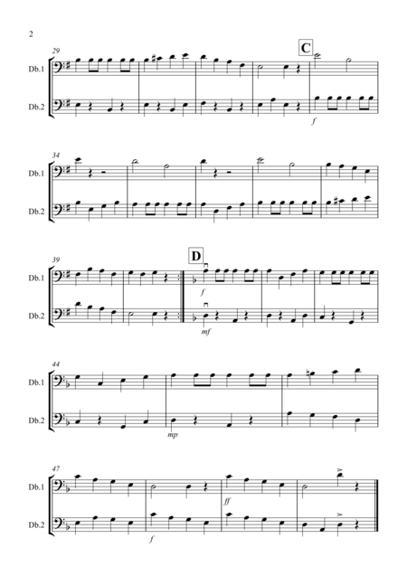 Drunken Sailor For Double Bass Duet Page 2