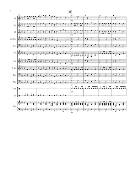 Drunken Sailor For School Concert Band Page 2