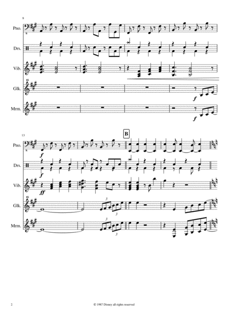 Ducktales Intro For Percussion And Piano Page 2
