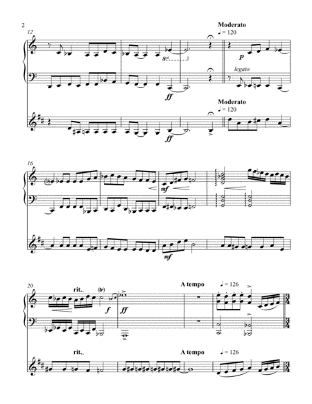 Duet For Piano And B Flat Clarinet Page 2