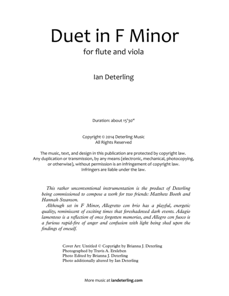 Duet In F Minor For Flute And Viola Page 2