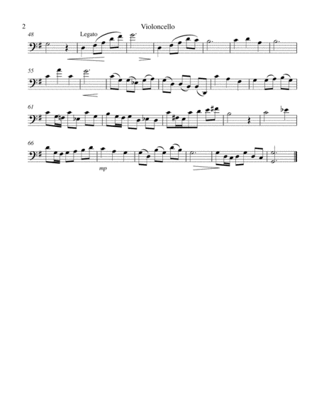 Duet In G Major For Flute And Cello Page 2