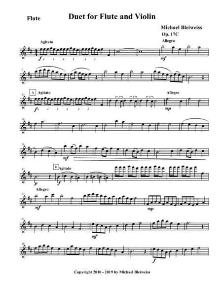 Duet Op 17c For Flute And Violin Page 2