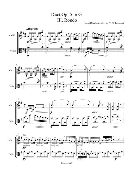 Duet Op 5 In G Iii Rondo Page 2