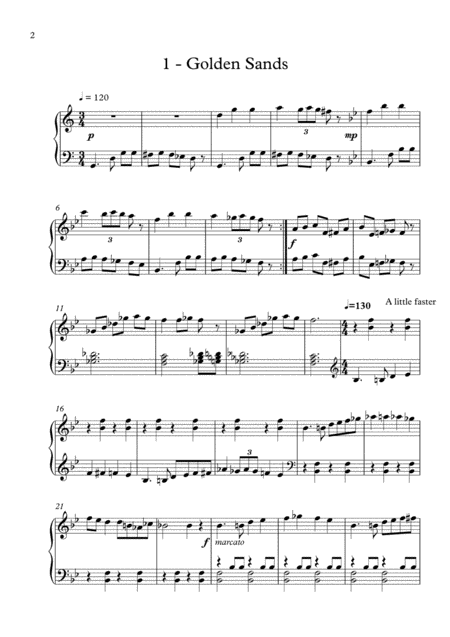 Dunes A Set Of Arabian Style Piano Pieces Page 2