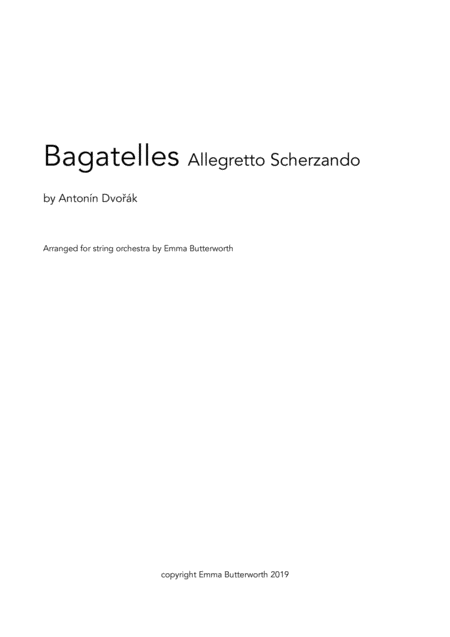 Dvorak Bagatelle For String Orchestra Page 2