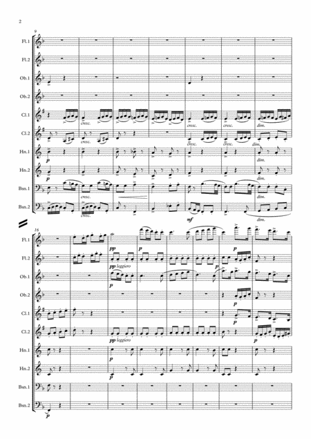 Dvorak Serenade For Strings Op 22 Mvt Iii Scherzo Wind Dectet Page 2