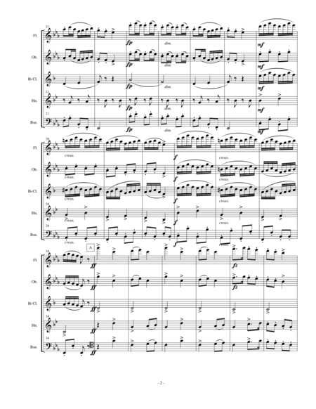 Dvorak Slavonic Dance 7 For Woodwind Quintet Page 2