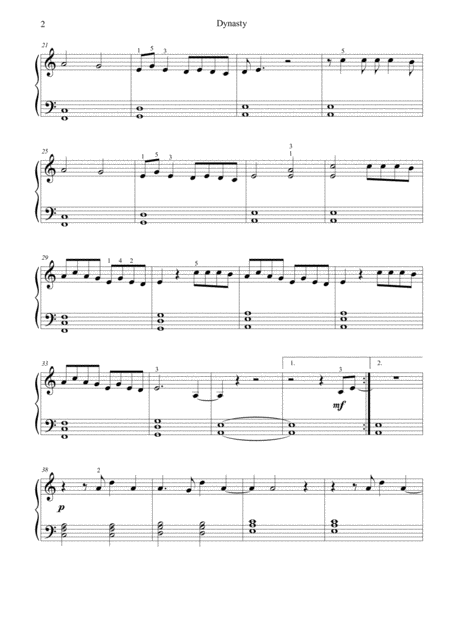 Dynasty Miia Easy Piano Page 2