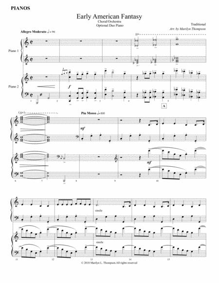 Early American Fantasy Duo Piano Page 2