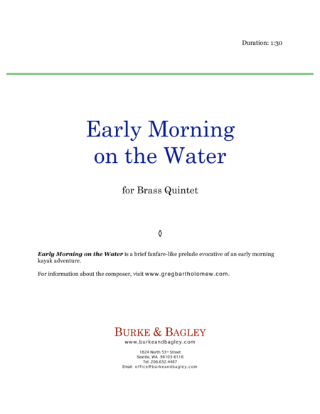 Early Morning On The Water Page 2