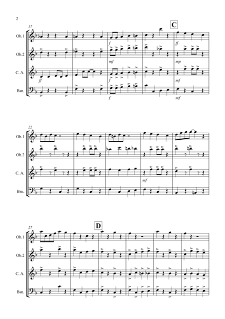 Easter Bunny Rag For Double Reed Quartet Page 2