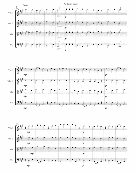 Easter Carol For String Quartet Page 2