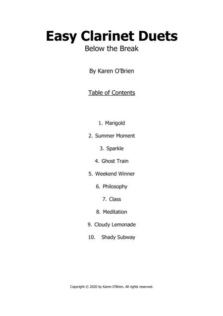 Easy Clarinet Duets Below The Break Page 2