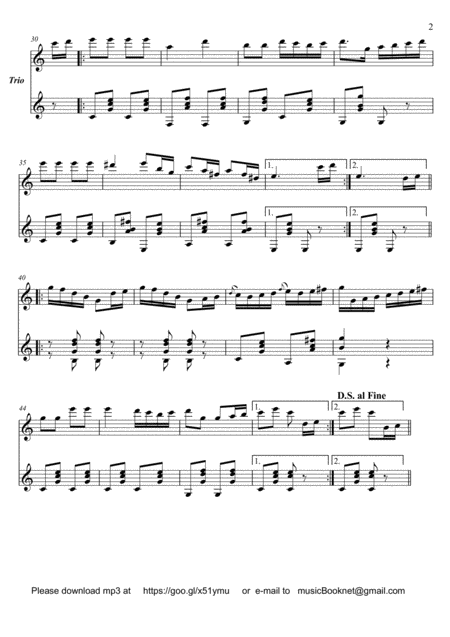 Easy Flute Guitar Duets By Giuliani 74 4 Page 2