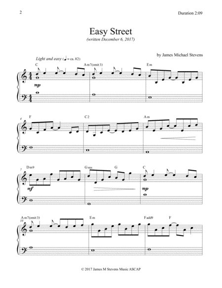 Easy Street Contemporary Piano Page 2