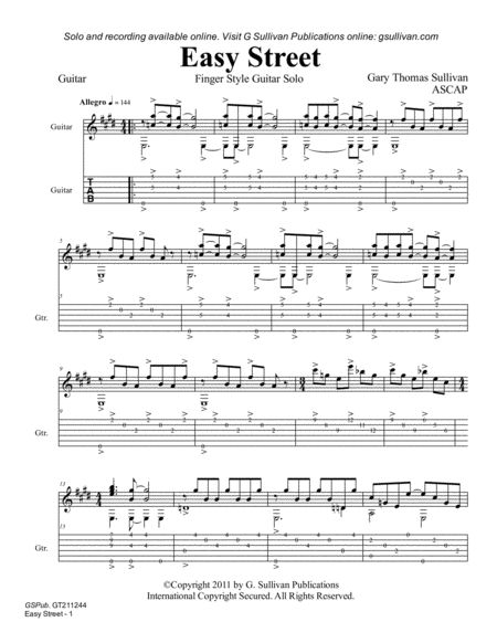 Easy Street Solo Guitar Page 2