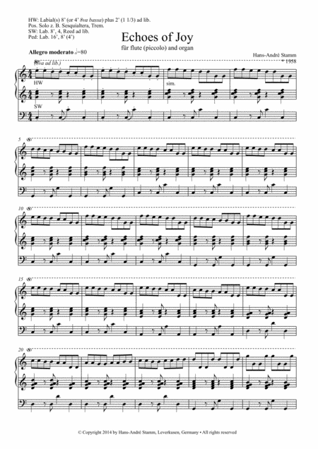 Echoes Of Joy For Flute And Organ Page 2