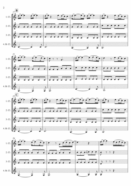 Ed Sheeran Perfect Clarinet Quartet Page 2