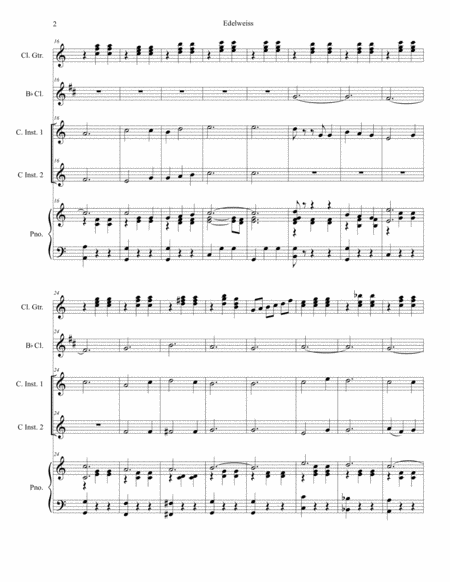 Edelweiss Duet For C Instruments Page 2