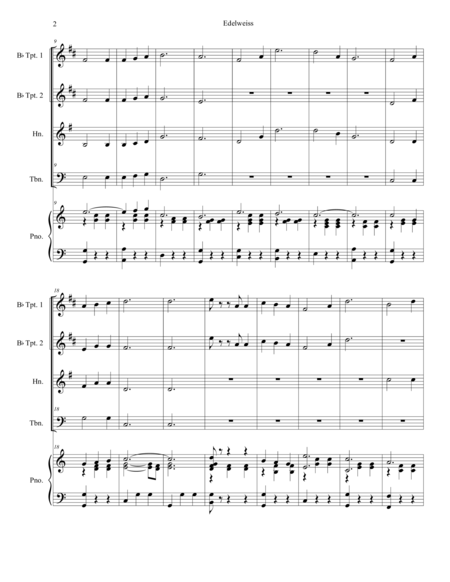 Edelweiss For Brass Quartet Page 2