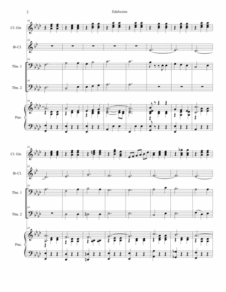 Edelweiss Trombone Duet Page 2