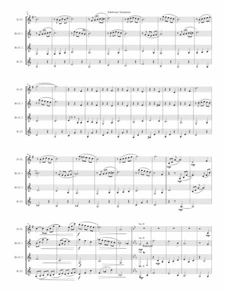 Edelweiss Variations For Clarinet Quartet Page 2