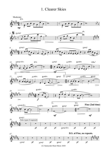 Eight Melodic Tunes For Treble Clef Bb Instruments With Piano Accompaniment Page 2