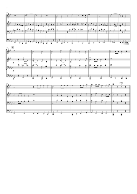 Ein Prosit German Folk Song Oktoberfest Brass Quartet Page 2