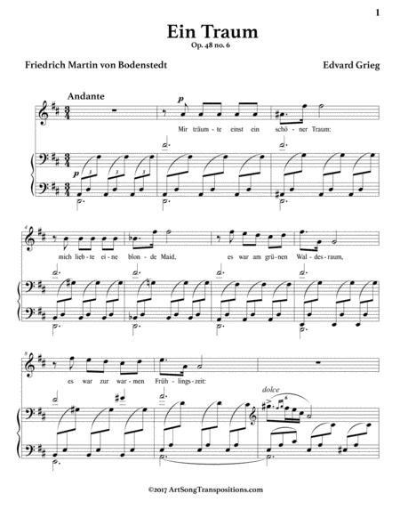 Ein Traum Op 48 No 6 D Major Page 2