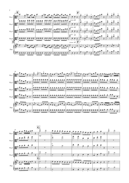 Eine Kleine 1st Movement For Viola Quartet Page 2