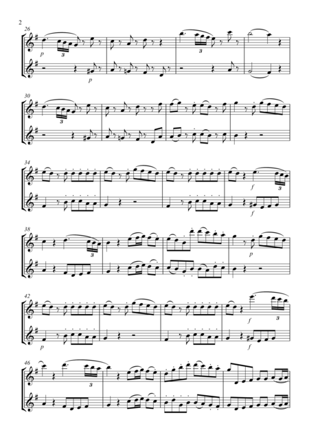 Eine Kleine Nachtmusik Flute Duet Page 2