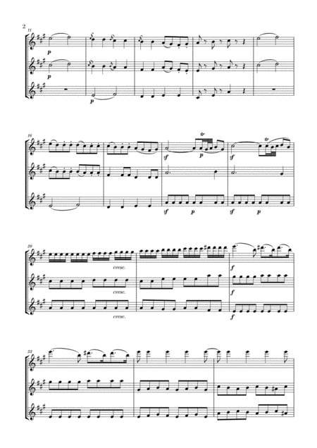 Eine Kleine Nachtmusik For 2 Clarinets And Bass Clarinet Page 2