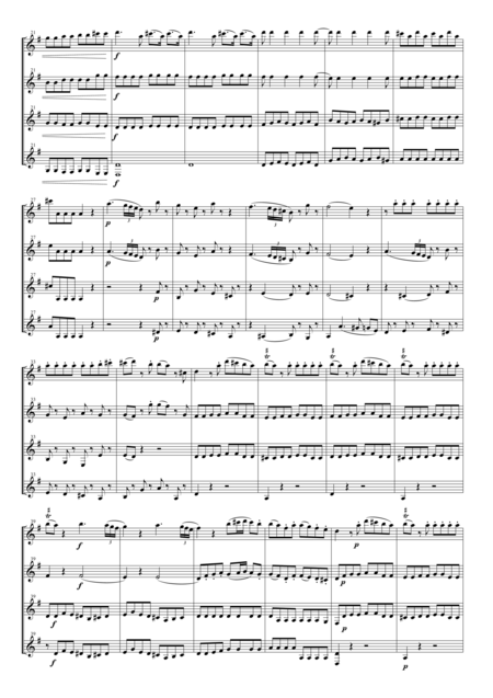 Eine Kleine Nachtmusik For Clarinet Quartet Page 2