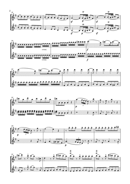 Eine Kleine Nachtmusik For Oboe And Violin Page 2