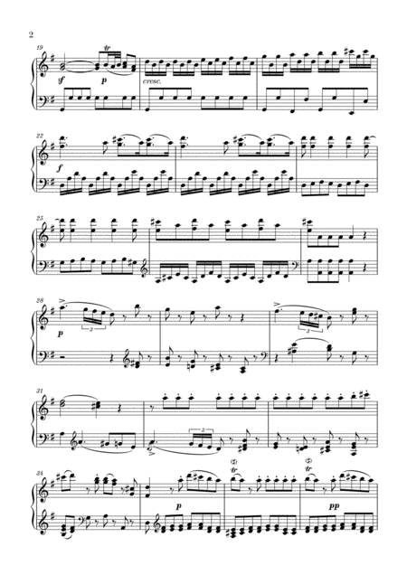 Eine Kleine Nachtmusik For Piano Solo Page 2