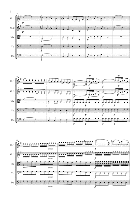 Eine Kleine Nachtmusik For String Quintet Page 2