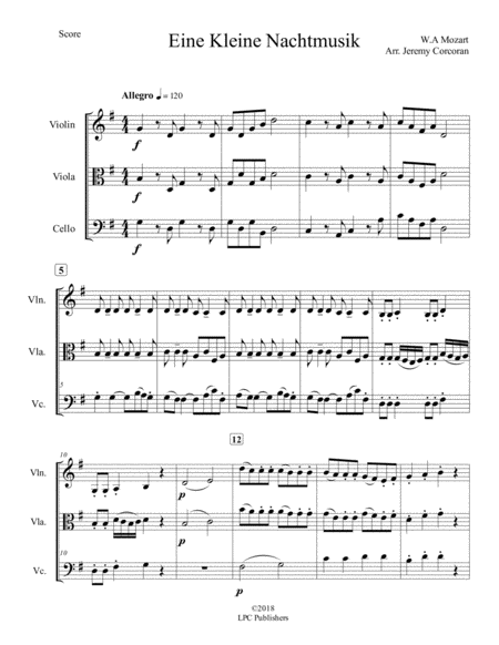 Eine Kleine Nachtmusik For String Trio Page 2