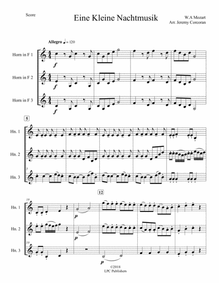 Eine Kleine Nachtmusik For Three French Horns Page 2