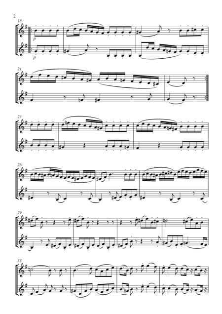 Eine Kleine Nachtmusik Romanze Violin Duet Page 2