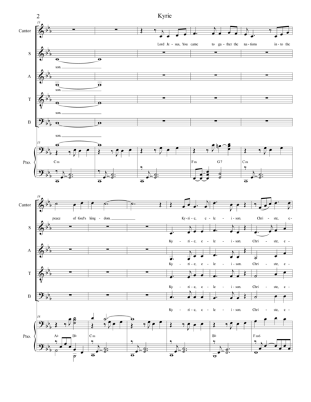 El Angel Guardian Treble Voices And Piano Page 2