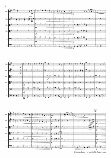 El Cumbanchero Samba String Quintet Page 2