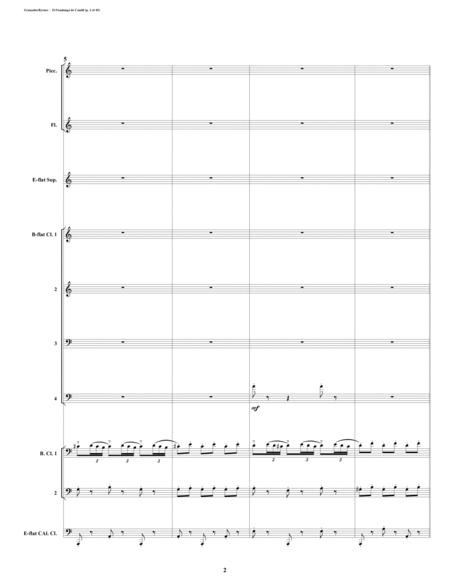 El Fandango De Candil Fandango By Candlelight For Clarinet Octet Flute Piccolo Page 2