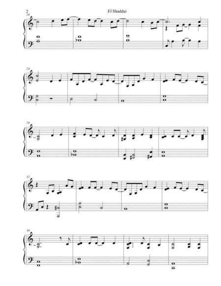 El Shaddai Amy Grant Sheet Music Advanced Page 2