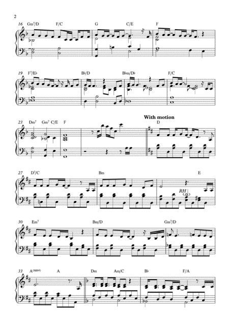 Electricity From Billy Elliot Piano Solo Page 2